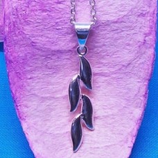 Magical Sterling Silver Falling Leaves Pendant
